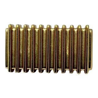 Thomasville Rectangle Knob Satin Brass For Sale