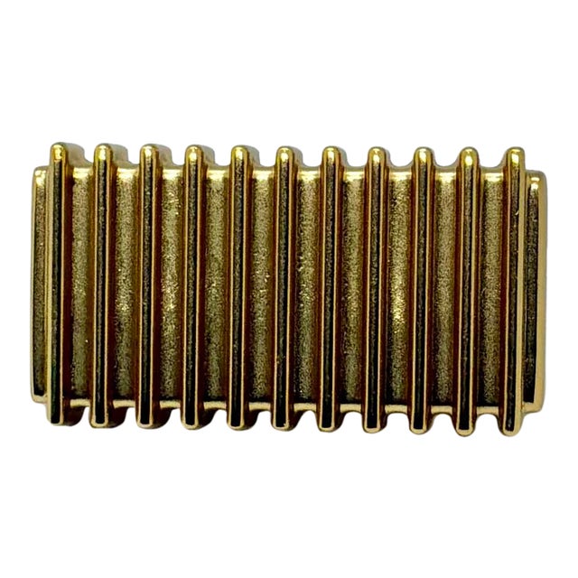 Thomasville Rectangle Knob Satin Brass For Sale