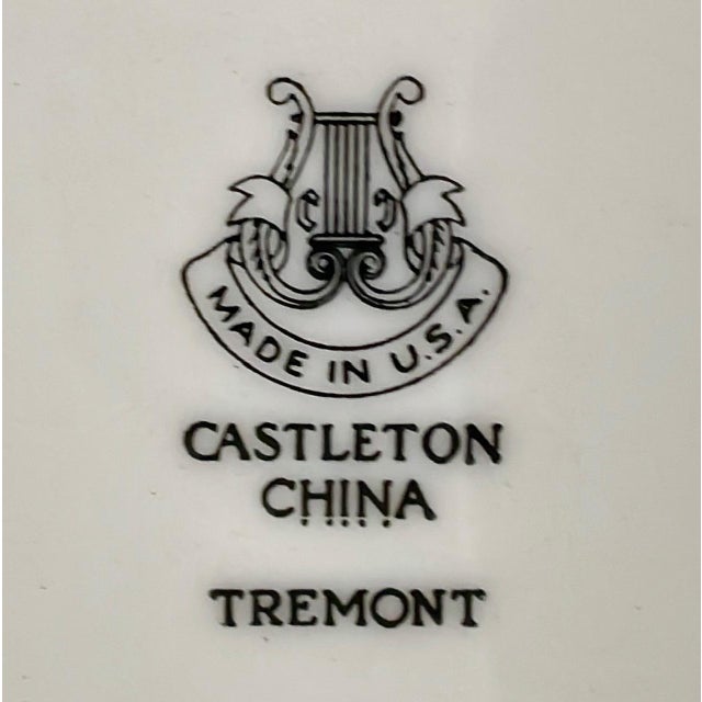 1950s Vintage Castleton China Made in Usa Tremont Dinnerware Set for 12 1950-1962- 60 Pieces For Sale - Image 5 of 16