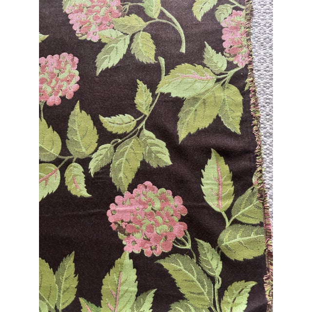 Beautiful vintage Sunbrella Hydrangea Trail Brown performance fabric from Summer Classics. 54” wide 27” repeat 3 yards...