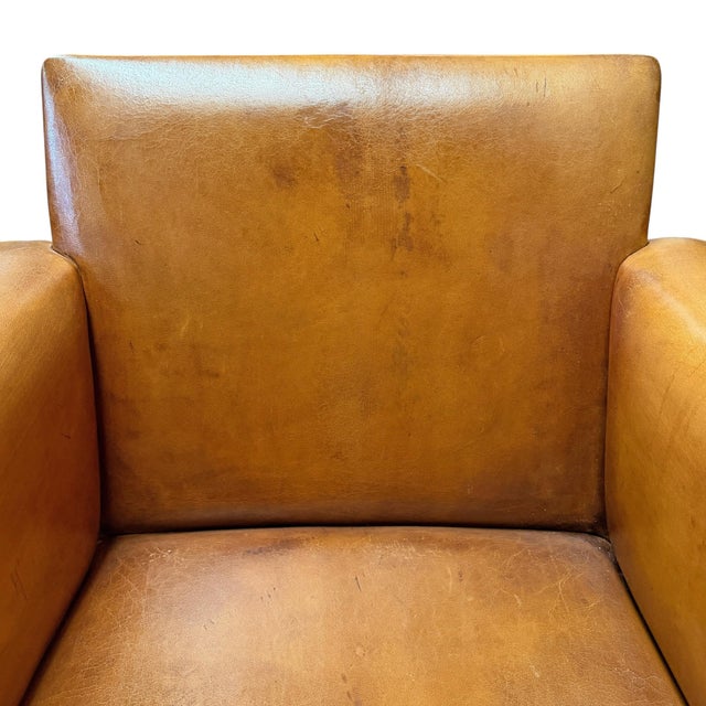Set of Four Leather Dining Chairs by Bart Van Bekhoven For Sale - Image 12 of 18