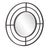 Industrial Bullseye Round Iron Mirror For Sale - Image 3 of 7