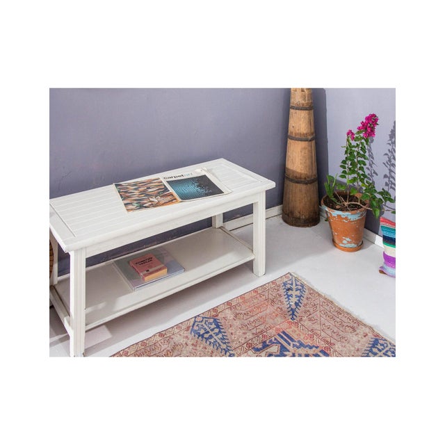 Small Vintage Decorative Oushak Rug - 3`6" X 5`9" For Sale - Image 4 of 6