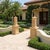 Sand Pair of Monumental Cast Stone Pagoda Garden Lanterns For Sale - Image 8 of 12