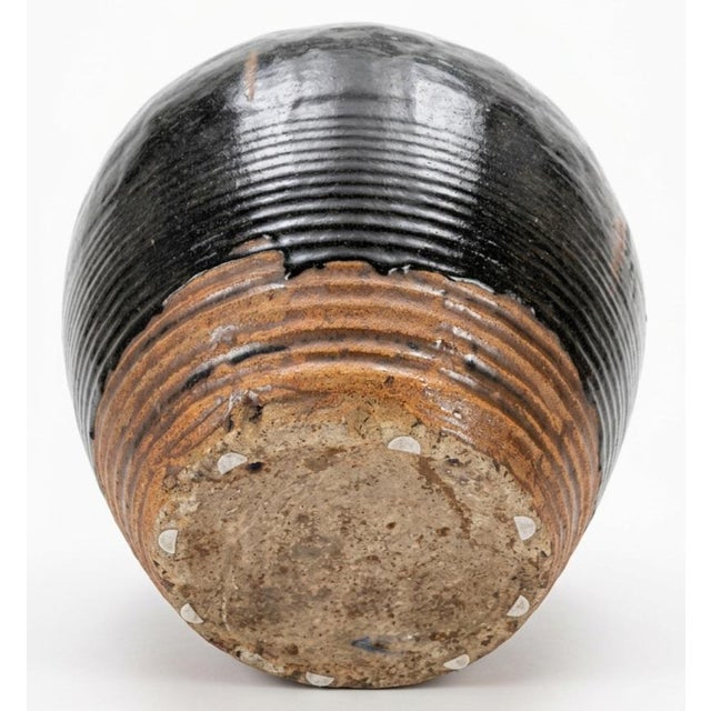 Ceramic Late 20th Century Large Song Style Black Glazed Jar For Sale - Image 7 of 8