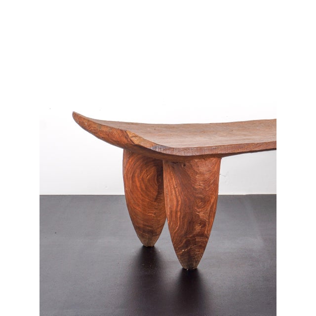 Wood African Senufo Wooden Bench, 1950s For Sale - Image 7 of 9