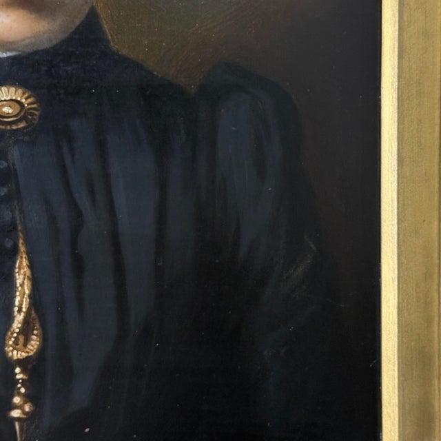 Antique Victorian British School Portrait of a Woman (Framed) For Sale In Philadelphia - Image 6 of 12