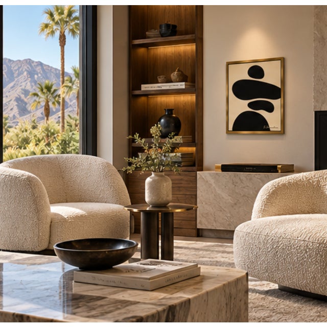 Title: Sculptural Silence , Framed Modern Painting by Bryan Boomershine For Sale In Palm Springs - Image 6 of 8