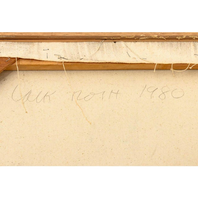 1980s Jack Roth "Gb-8 Cigales" Acrylic on Canvas, 1980 For Sale - Image 5 of 10