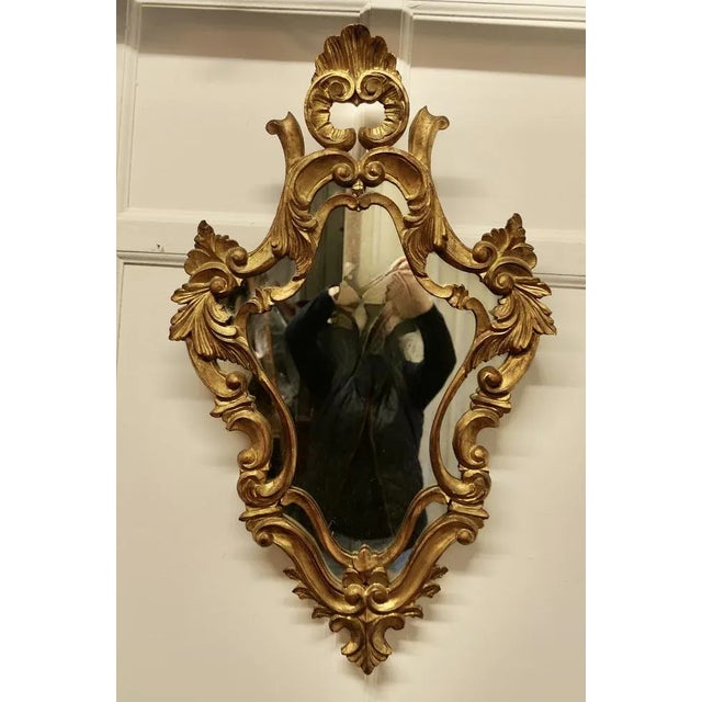 Superb Rococo Style Gilt Wall Mirror For Sale - Image 9 of 10