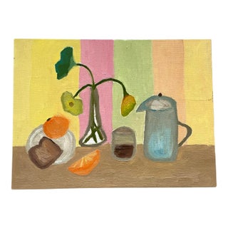 “Espresso Talk” 2025 Oil Painting For Sale