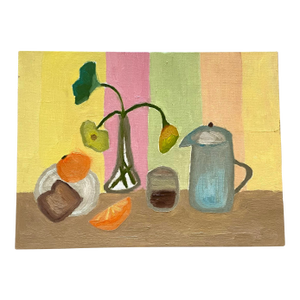 “Espresso Talk” 2025 Oil Painting