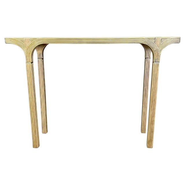 Mirrored and Gilt Wood Console from Deknudt, Belgium, 1970s For Sale - Image 11 of 11