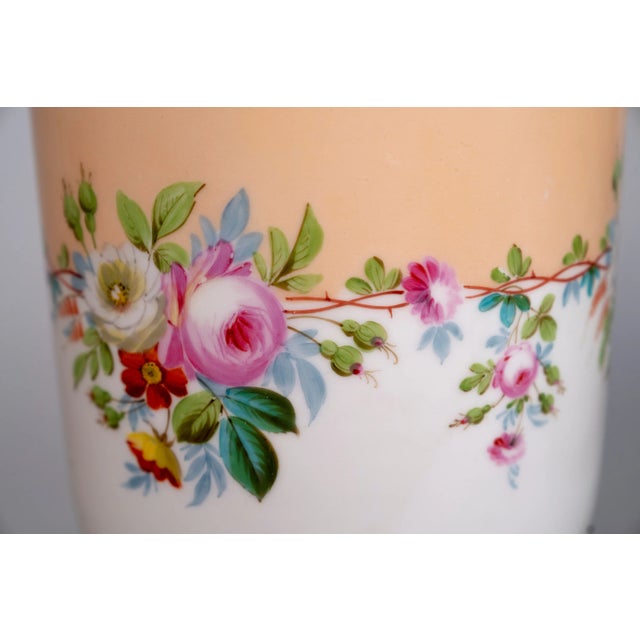 French Mid 20th Century French Porcelain Pots - a Pair For Sale - Image 3 of 7