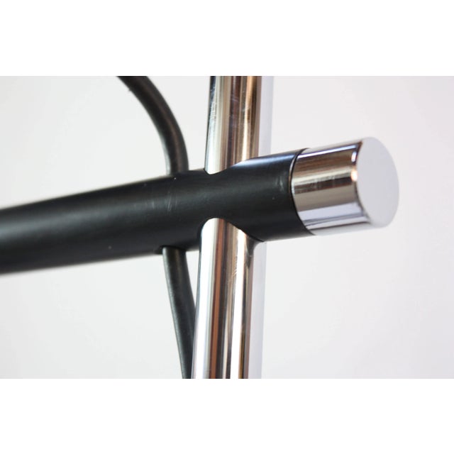 Silver Danish Chrome and Metal Adjustable Table Lamp For Sale - Image 8 of 11