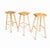 Beech Wood Stools, 1970s, Set of 3 For Sale - Image 5 of 5