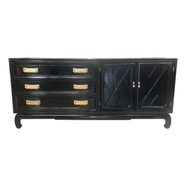 68" Finished 2 Door 3 Drawer Vintage Buffet For Sale