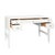 Matthew Izzo Home Franklin Matte White Fluted Five Drawer Writing Desk For Sale In New York - Image 6 of 10