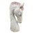Hollywood Prop House Monumental Polychrome Carved Wood Horse Head Sculpture For Sale