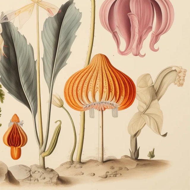 13" X 9" 'Garden Flowers' Botanical Print, 'Hortus Floridus' Style, Unframed For Sale - Image 4 of 6
