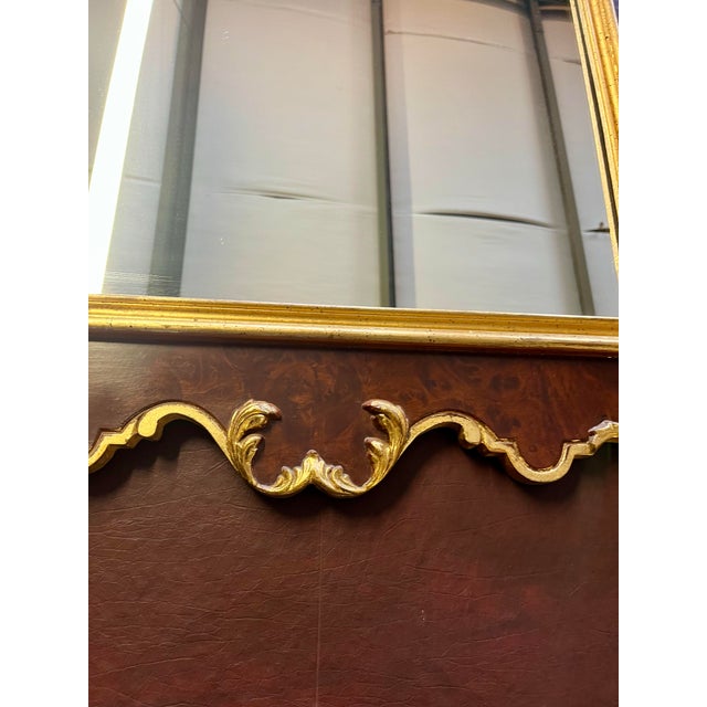 French Provincial Le Barge Parcel Gilt Mirror For Sale - Image 3 of 12