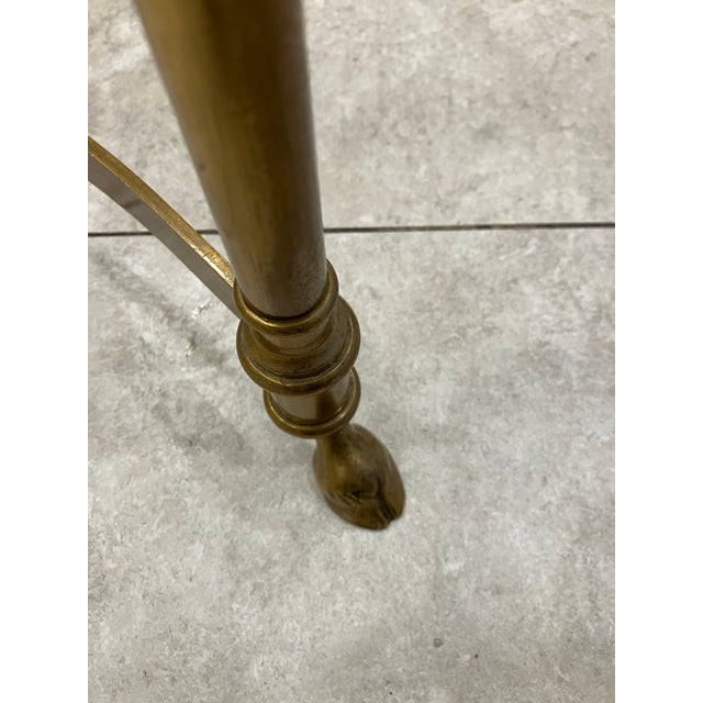 Brass 1980s Italian Brass Bench With Hoof Feet For Sale - Image 8 of 8
