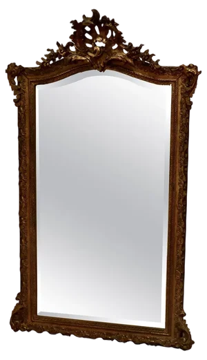 Large 19th Century French Gilt Wall Mirror, 1870s