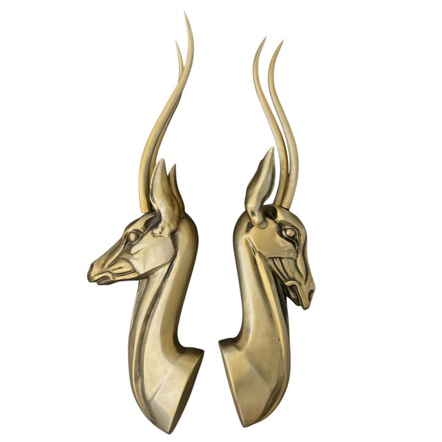 Mid-Century Modern Large Pair of Mid-Century Modern Anodized Aluminum Gazelle Wall Sculptures by Pendergrast Products, San Francisco For Sale - Image 3 of 9