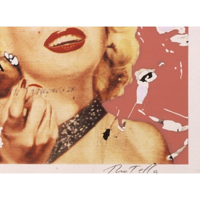 Artwork sold in perfect condition Color silkscreen and collage on Fedrigoni Watercolor Paper 300 gr. Hand signed and...