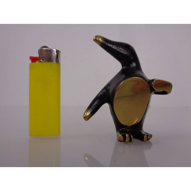 Black Brass Penguin Pen Holder by Walter Bosse for Hertha Baller, 1950s For Sale - Image 8 of 18