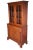 Farmhouse Willett Wildwood Cherry Stepback Cupboard Bookcase China Hutch Cabinet 70" For Sale - Image 3 of 14