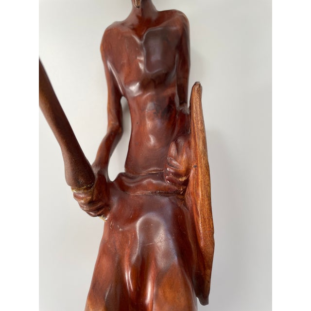 Vintage Don Quixote Wood Carving Sculpture For Sale - Image 11 of 15