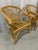 Vintage Bent Rattan Circle Sided Chairs, a Pair For Sale - Image 11 of 12