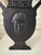 Classical Roman Matte Black Goddess Silhouette Vase For Sale - Image 3 of 3