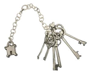 Katharine Morling, Keys to My Heart: Black and White Sculpture, 2024, Ceramic
