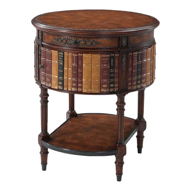 French Round Lamp Table For Sale