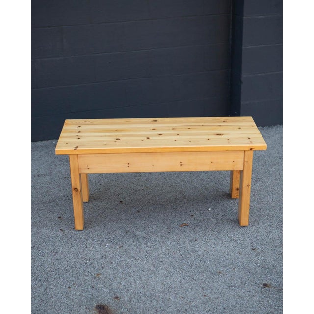 Brown 1960s Swedish Pine Coffee Table For Sale - Image 8 of 11