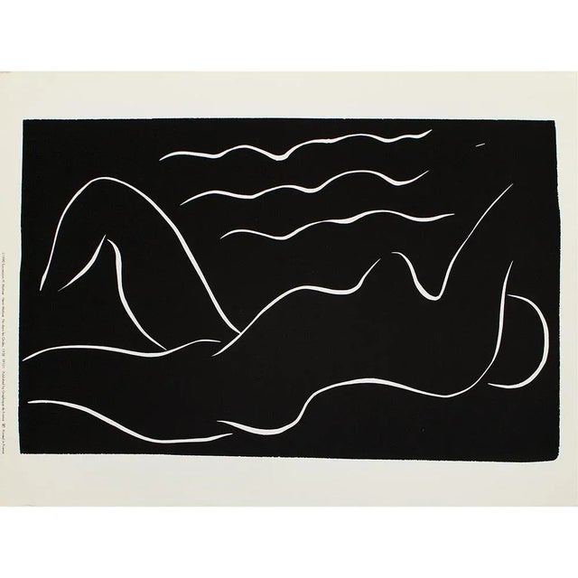 The School of Paris 1990 After Henri Matisse, "Nude in the Air" Black and White Print For Sale - Image 3 of 8