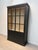 Black Display Cabinet with Glass Doors For Sale - Image 3 of 4