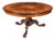 Antique Victorian Burr Walnut and Floral Marquetry Loo Table, 1800s For Sale