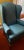 Broyhill American Classic Wingback Chair in Sky Blue Fabric For Sale In Boston - Image 6 of 6