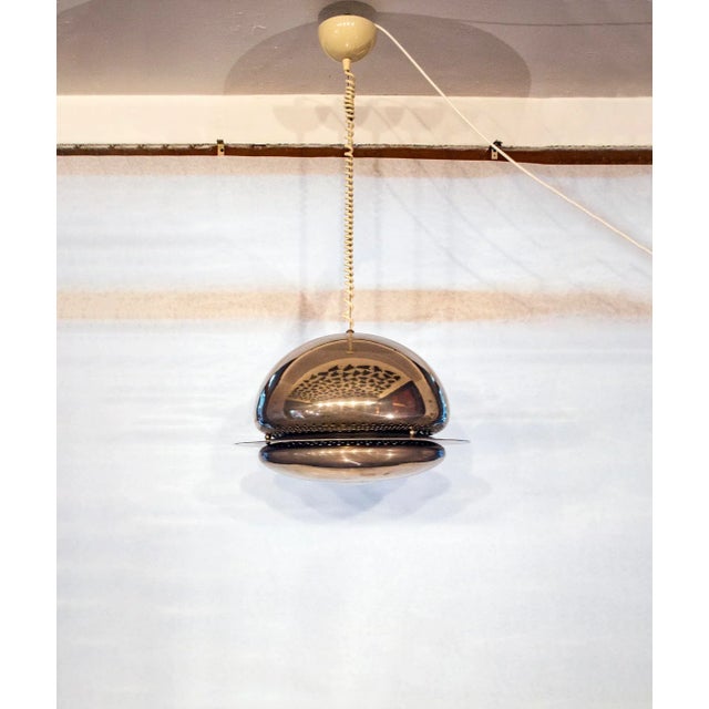 Metal Nictea Chandelier by Afra and Tobia Scarpa for Flos, Italy, 1961 For Sale - Image 7 of 7