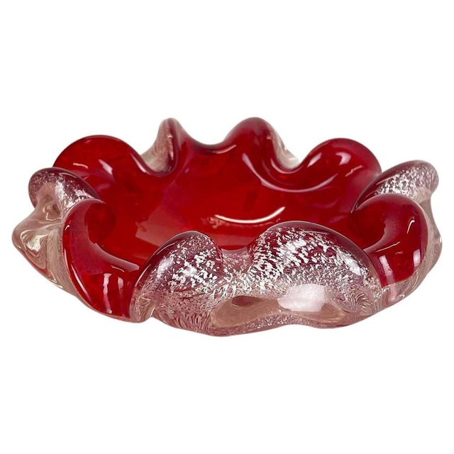 Murano Glass Floral Ashtray from Barovier + Toso, Italy, 1970s For Sale - Image 18 of 18