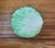 Light Green Ceramic Hand Painted Cabbage Leaf 8” Salad Plates - Set of 3 For Sale In San Diego - Image 6 of 9
