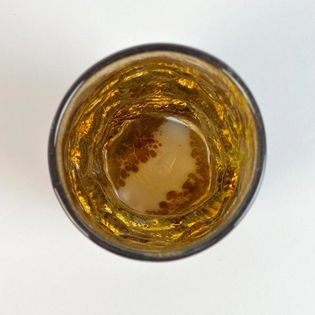 Glass Glass Bark Textured Vase from Mdina, 1970s For Sale - Image 7 of 10