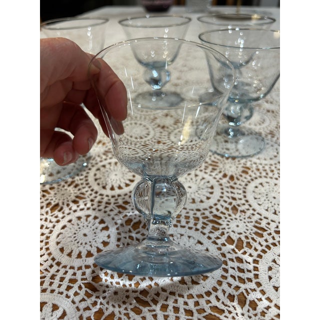 1950s Vintage Swedish Gulli Ingrid Skruf Cocktail Glasses - Set of 6 For Sale - Image 5 of 11