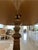 Metal Brass Table Lamp With Custom Black Silk Shade For Sale - Image 7 of 9