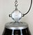 Mid-Century Modern Industrial Black Enamel Factory Pendant Lamp from Elektrosvit, 1960s For Sale - Image 3 of 18