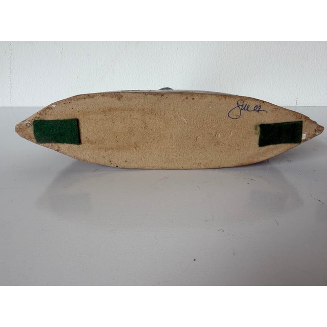 Modern Organic Studio Pottery Sculptural Vase Signed Sue For Sale - Image 11 of 12