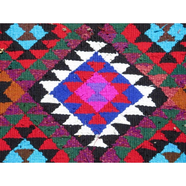 1970's Handmade Turkish Kilim Runner - 36"x130" For Sale - Image 9 of 13